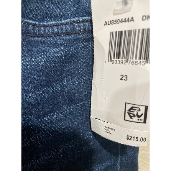 7 For All Mankind Luxe Vintage High Rise Raw Hem Ankle Skinny Jeans Size‎ 23 - Picture 7 of 7